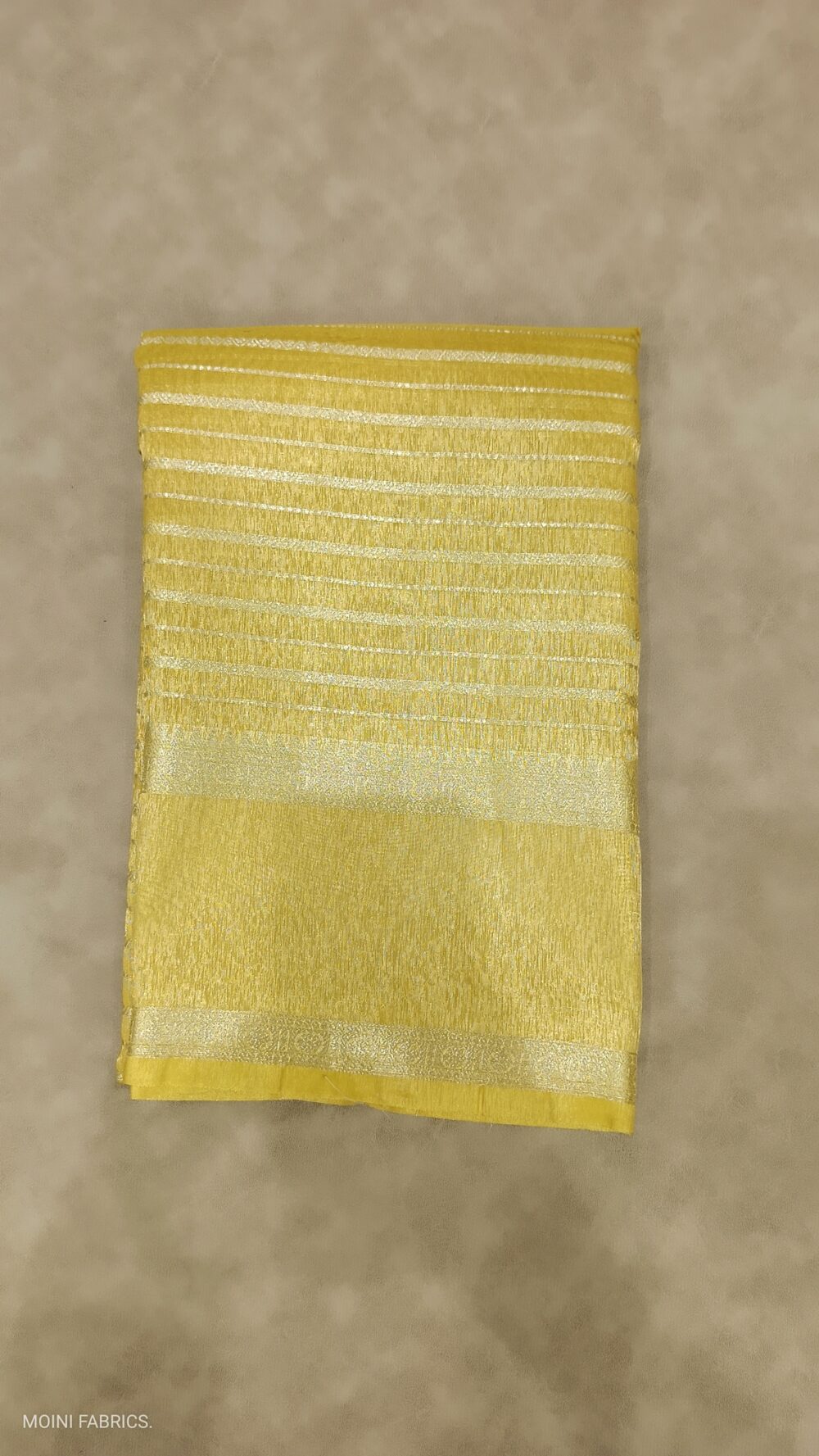 Banarasi Tissue Plain Border Saree. - Image 6