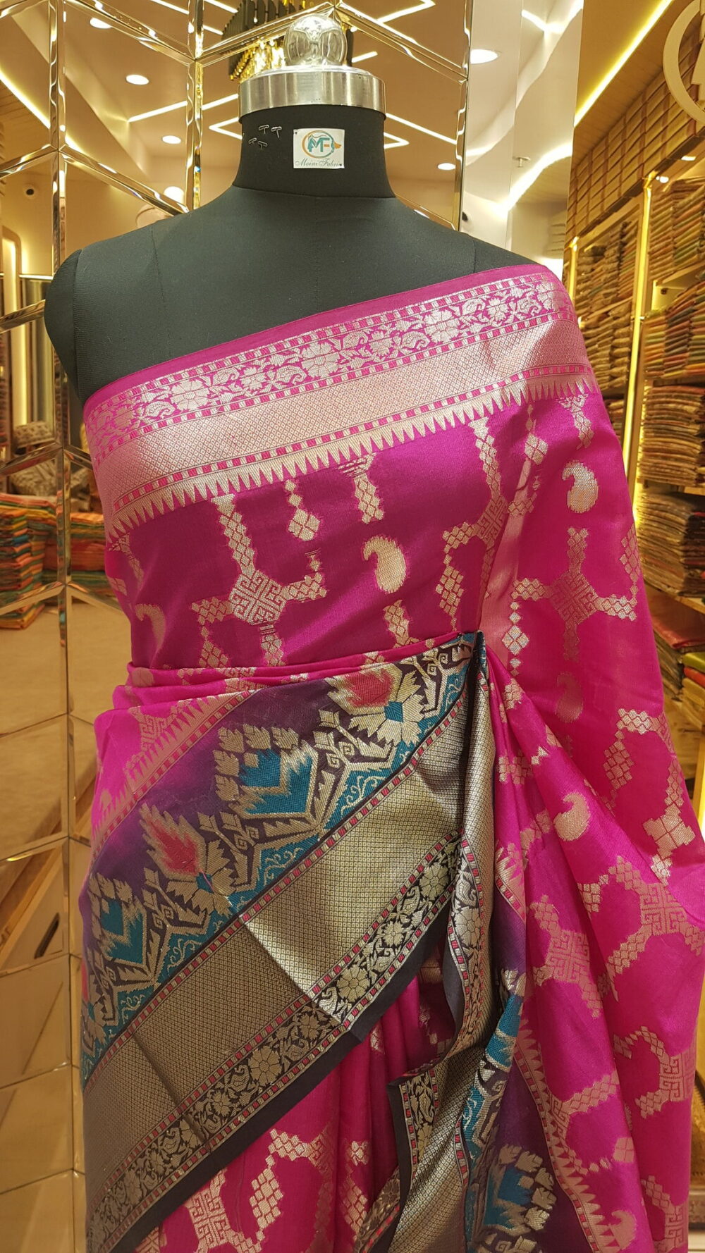 MOINI FABRICS - Banarasi Georgette Saree. - Image 2