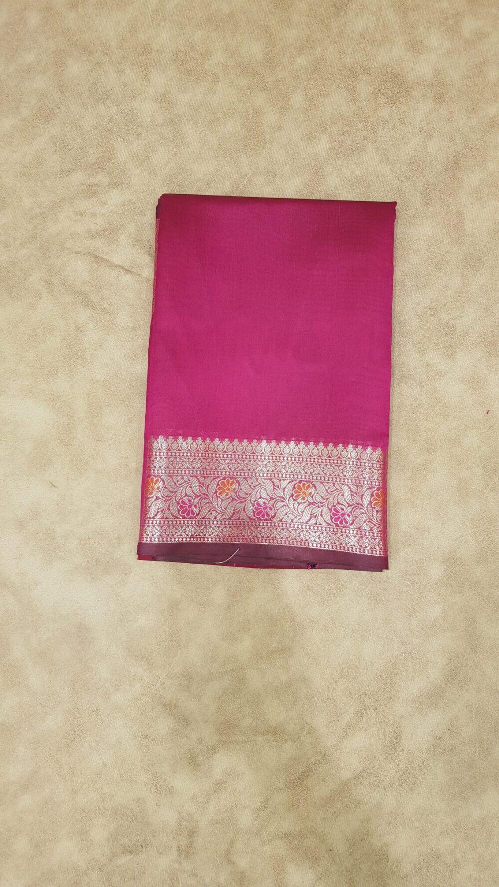 MOINI FABRICS - Banarasi Katan Zari Aachal Border Saree. - Image 6