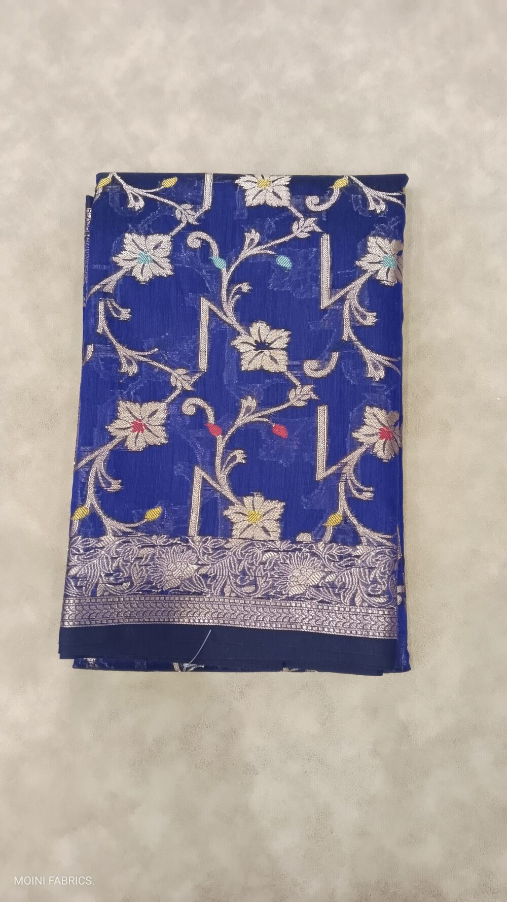 MOINI FABRICS - Banarasi Acrylic Jaal Saree. - Image 6