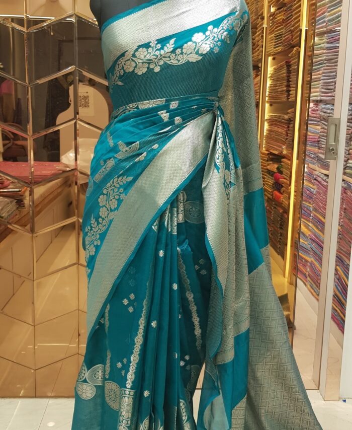 MOINI FABRICS - Banarasi Dupion Katan Silk Saree.