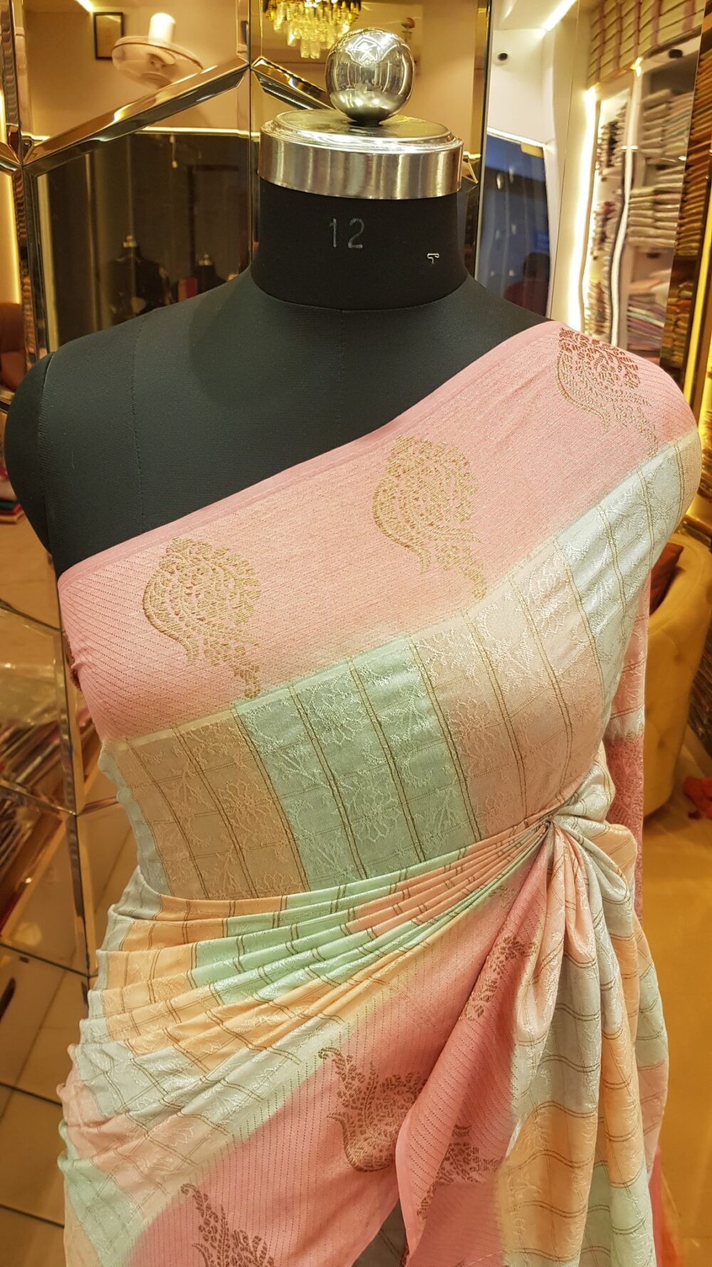 MOINI FABRICS - Banarasi Dupion Rangkat Saree. - Image 2