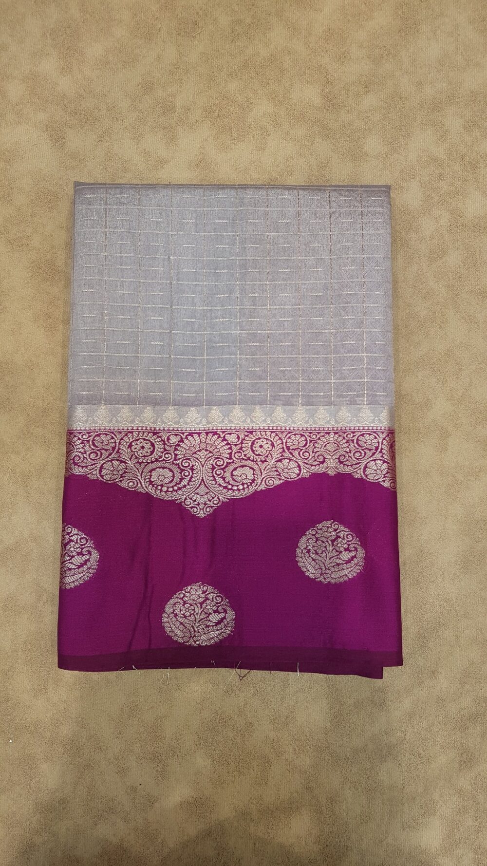 MOINI FABRICS - Banarasi Contrast Dupion Saree. - Image 7