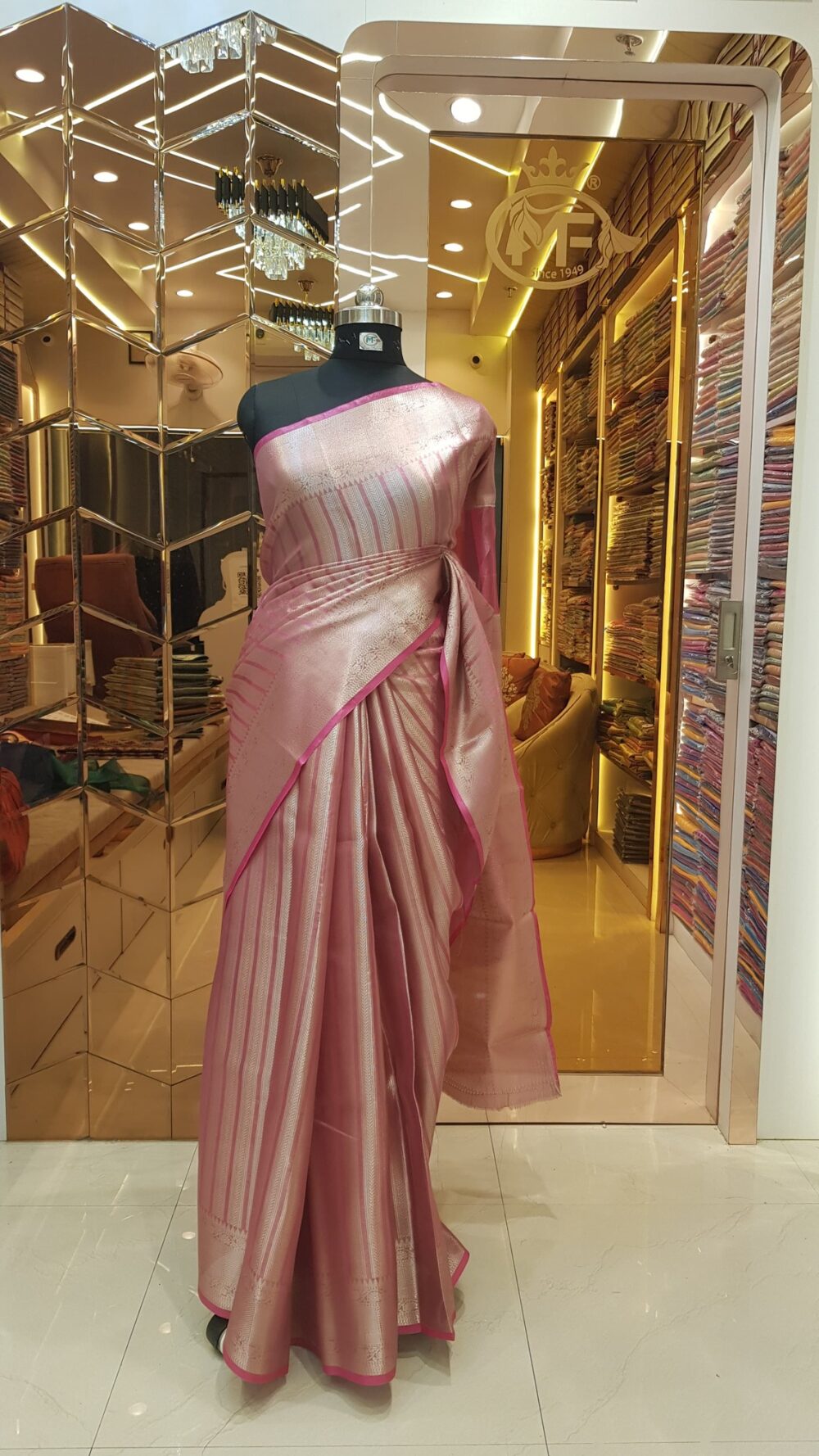 Moini Fabrics - Banarasi Tissue Jyotika Saree.
