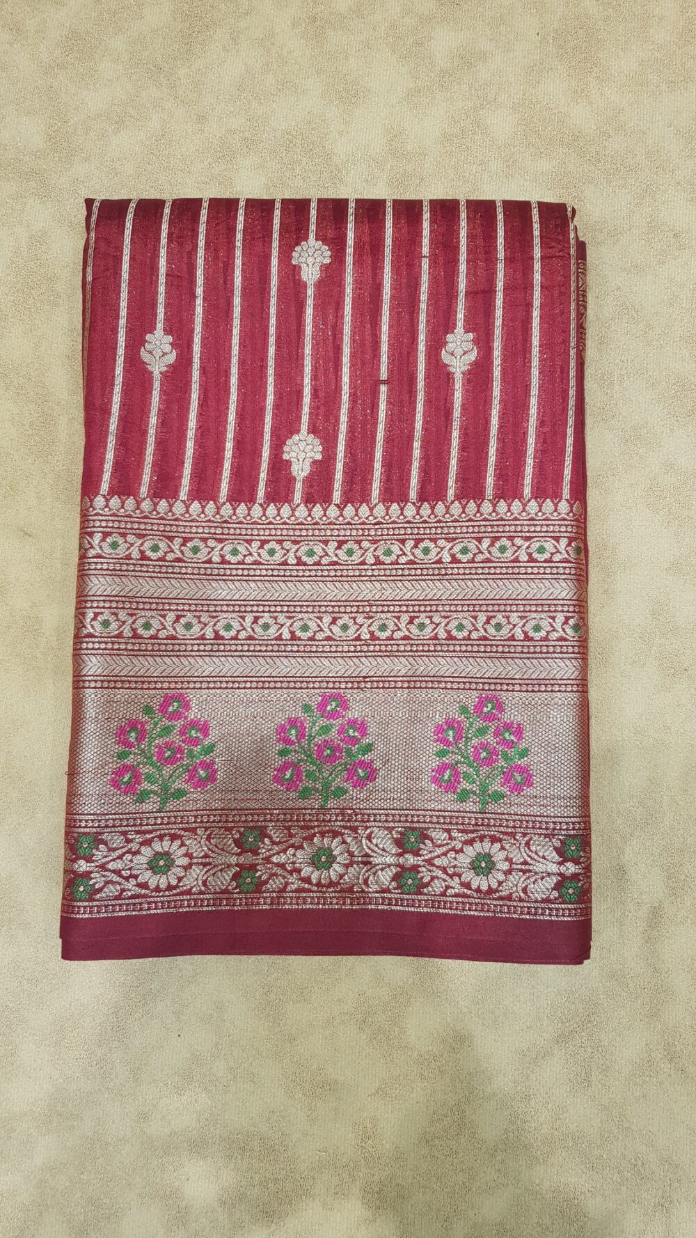 MOINI FABRICS - Banarasi Katan Meena Saree. - Image 6