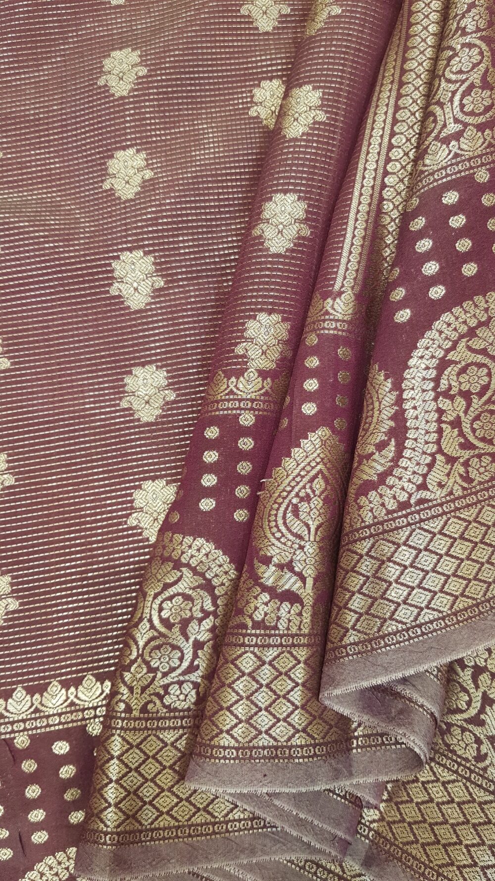 MOINI FABRICS - Banarasi Raw Silk Buti Saree. - Image 5