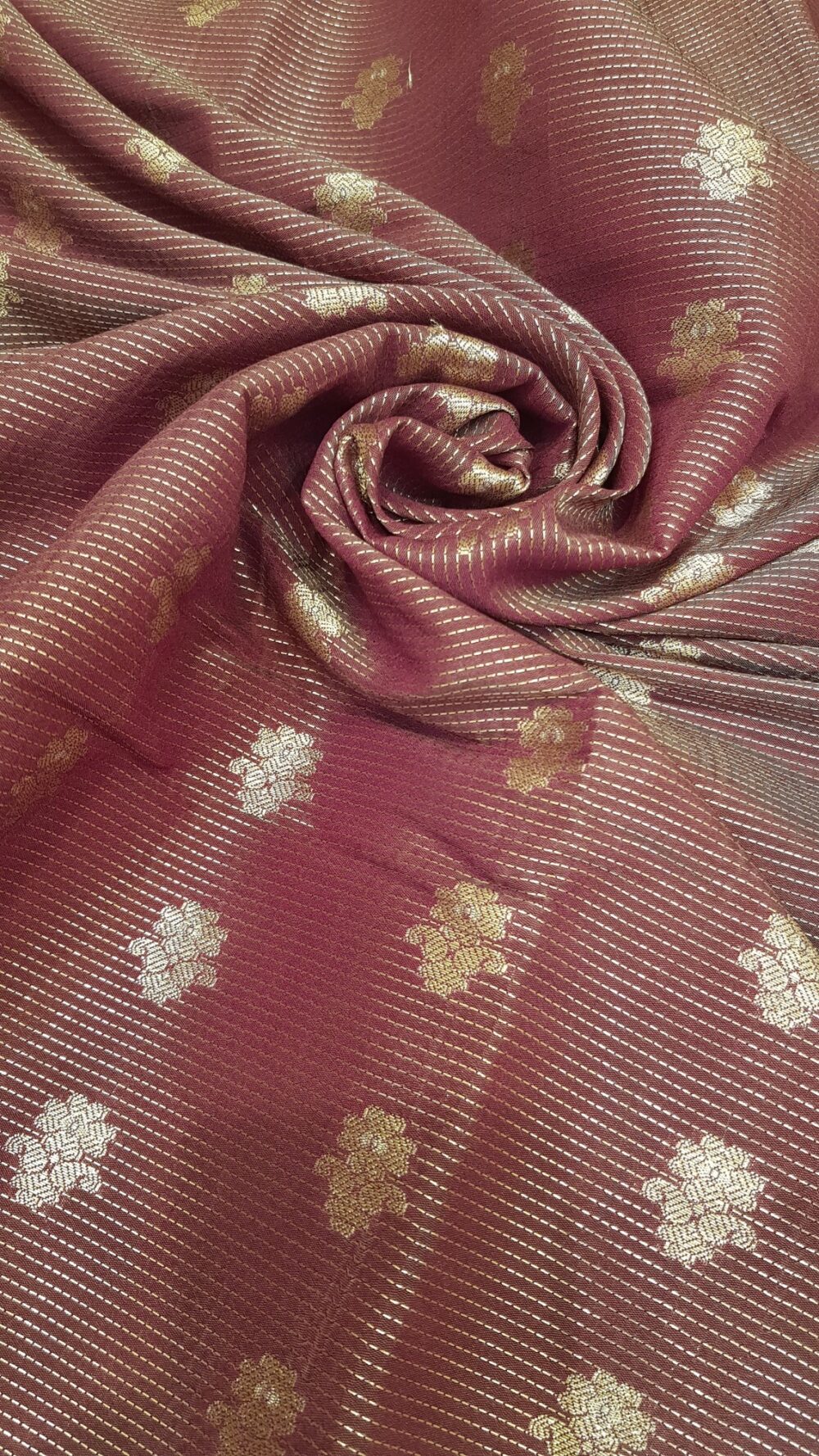 MOINI FABRICS - Banarasi Raw Silk Buti Saree. - Image 3