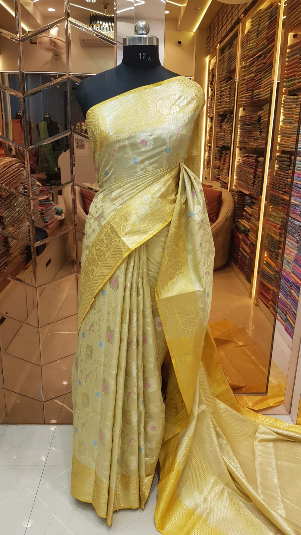 MOINI FABRICS - Banarasi Fancy Katan Silk Saree