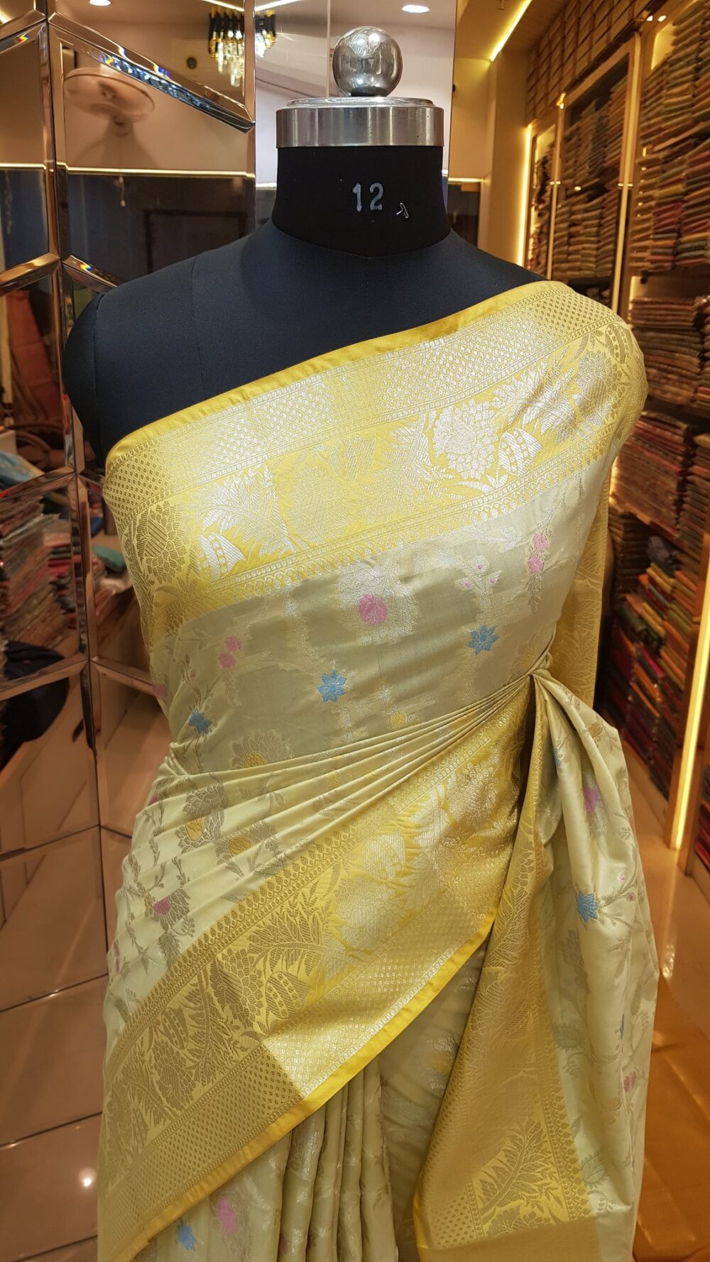 MOINI FABRICS - Banarasi Fancy Katan Silk Saree - Image 2
