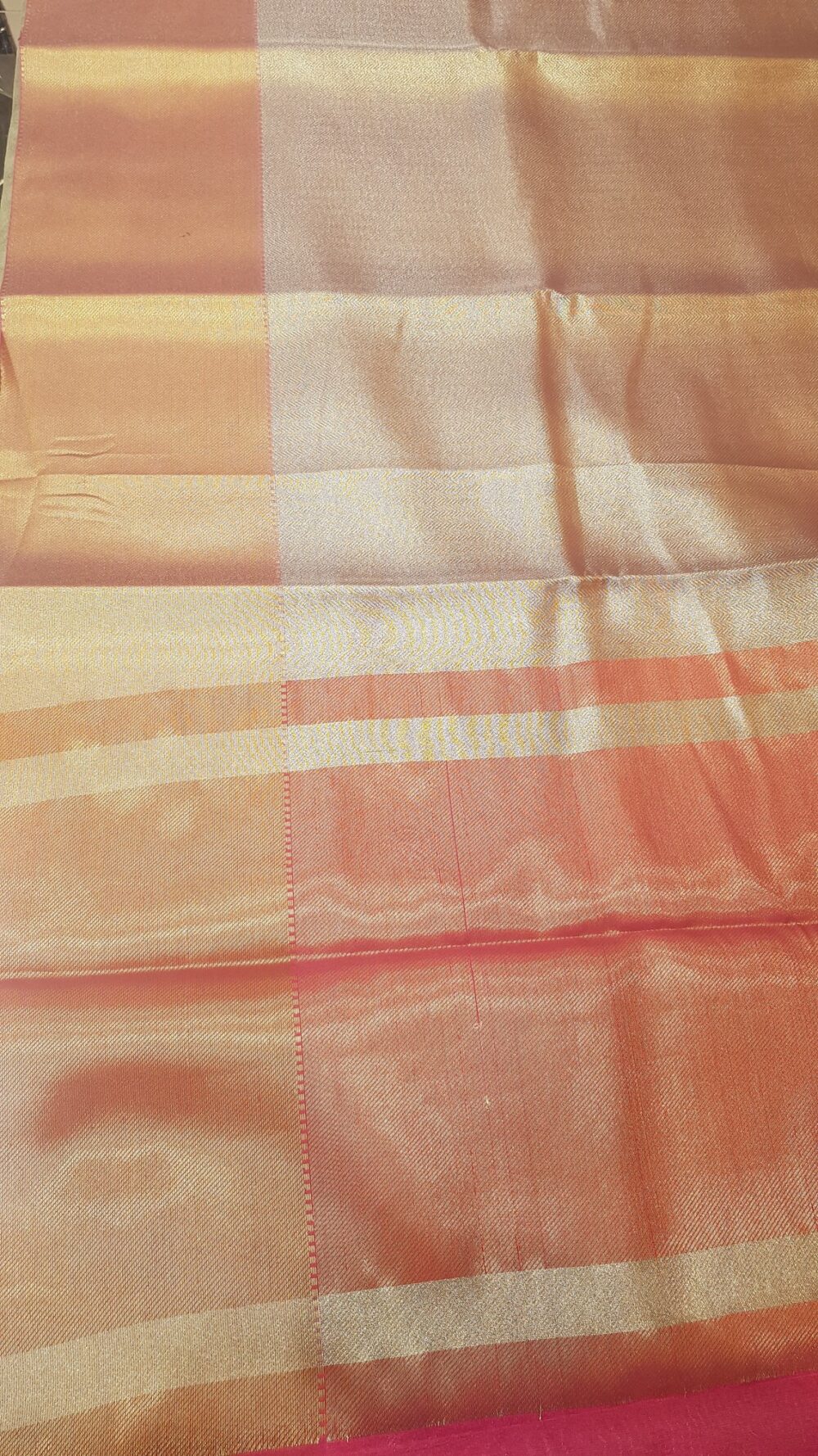 MOINI FABRICS - Banarasi Tissue Tanchoi Saree. - Image 6