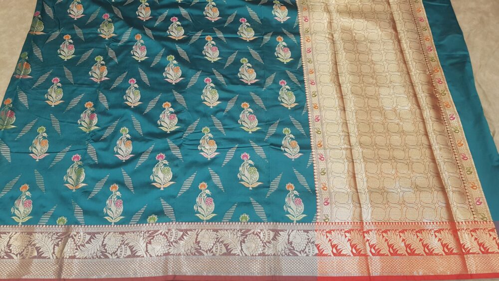 MOINI FABRICS - Banarasi Fancy Katan Silk Saree. - Image 6