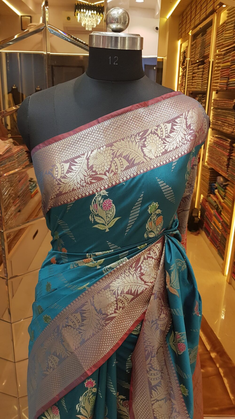 MOINI FABRICS - Banarasi Fancy Katan Silk Saree. - Image 2