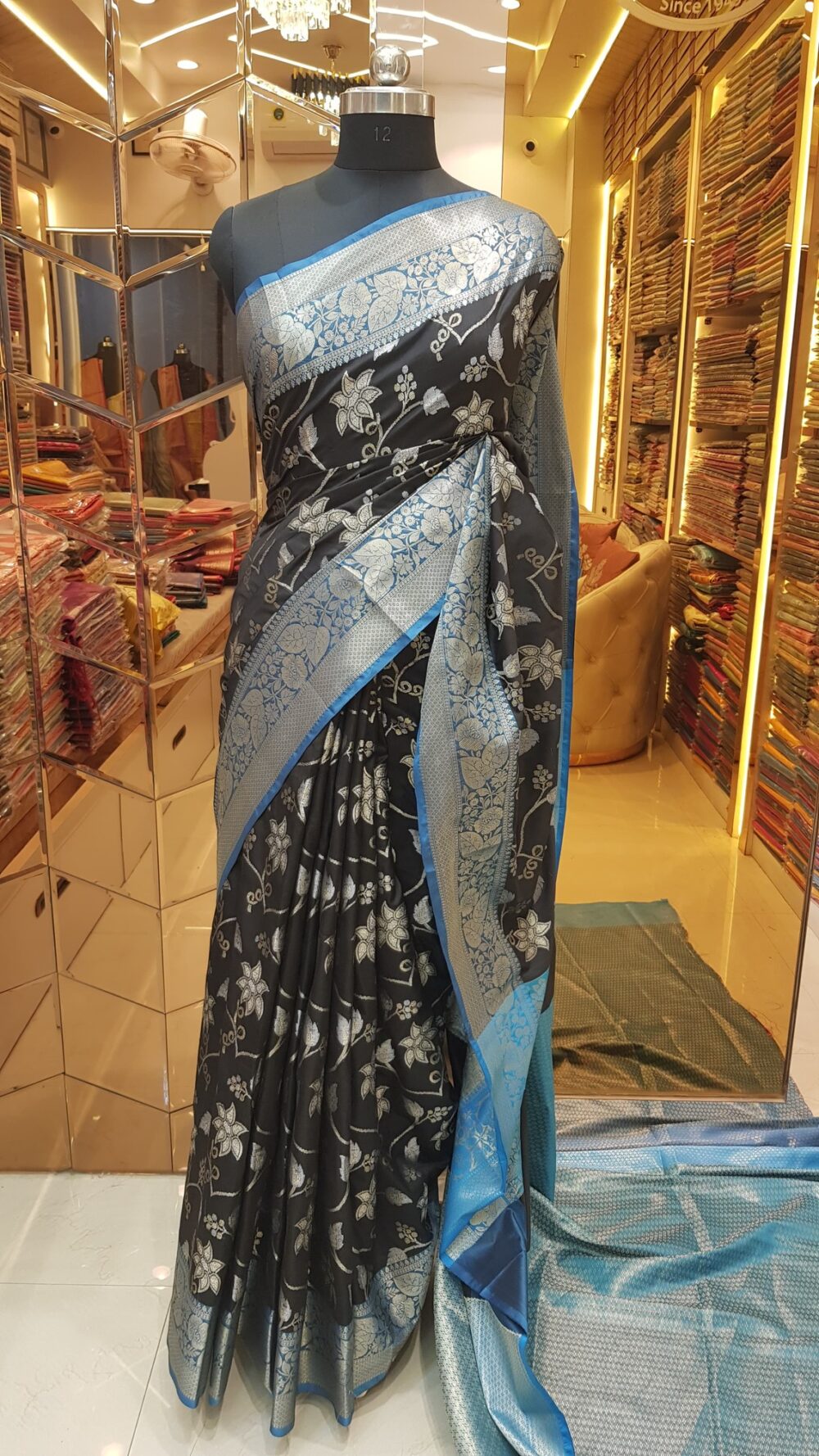 MOINI FABRICS -Banarasi Fancy Katan Zari Saree.