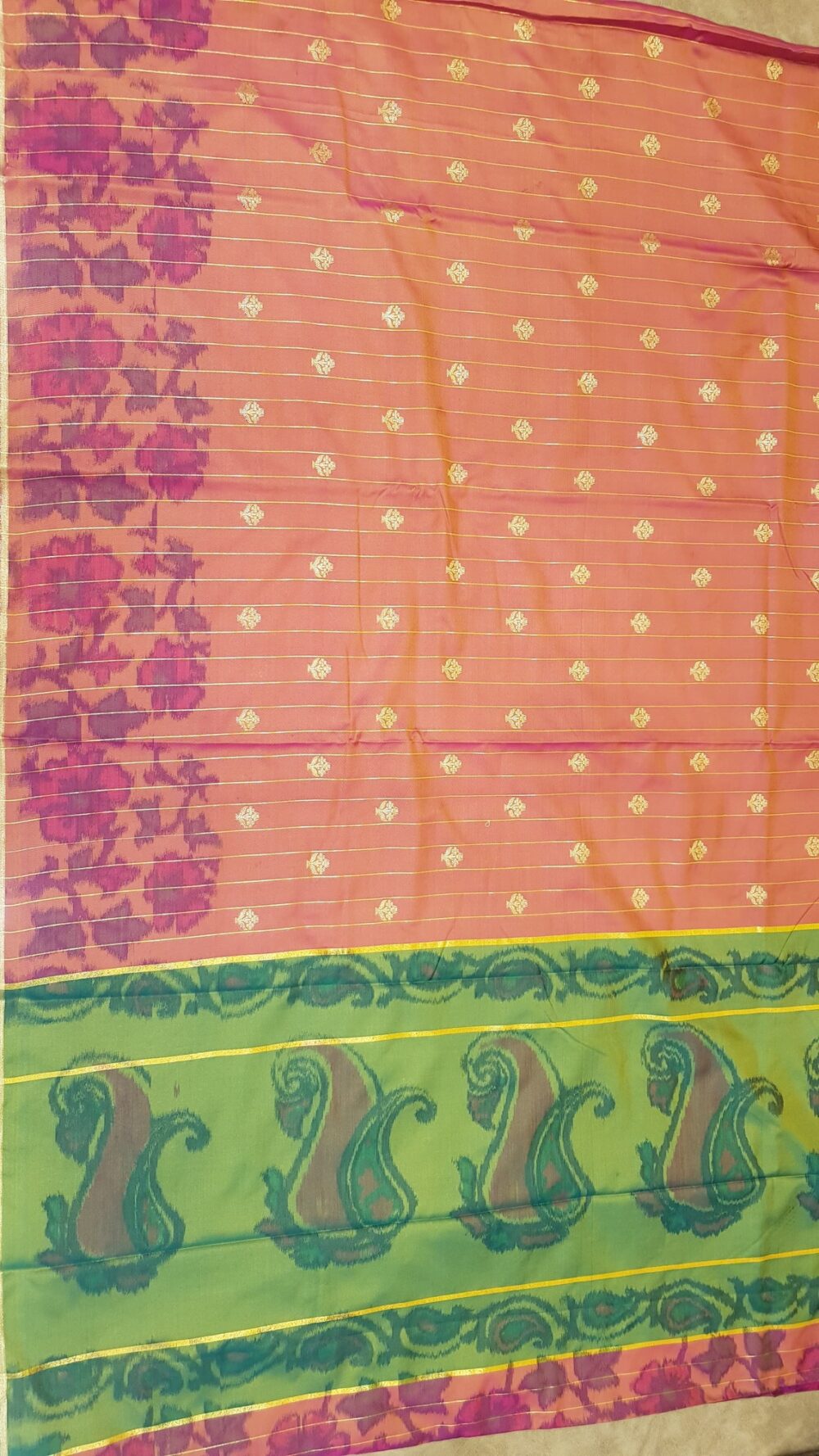 MOINI FABRICS - Banarasi Katan Buti Digital Print Saree. - Image 6