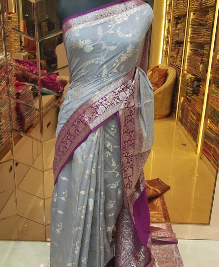 MOINI FABRICS - Banarasi Katan Dupion Saree.